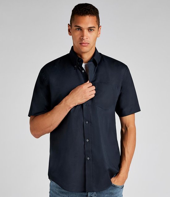 Kustom Kit - Short Sleeve Classic Fit Workwear Oxford Shirt