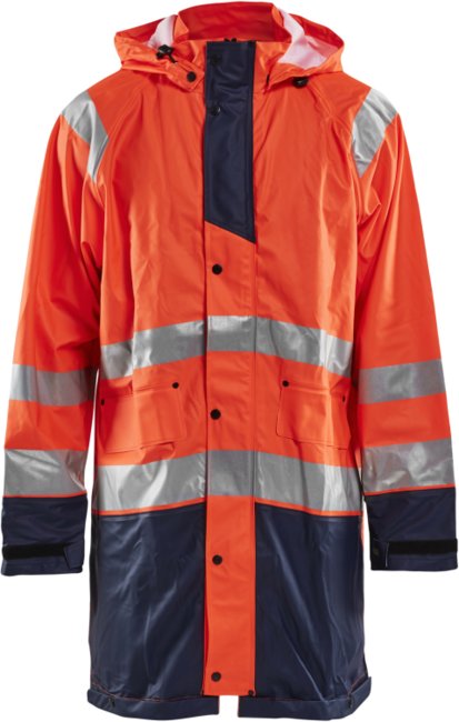 Blåkläder Regenjas High-Vis LEVEL 1 43242000 High-Vis Oranje/Marineblauw