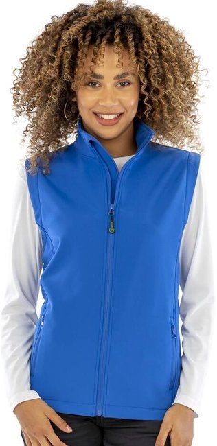 RESULT - WOMENS RECYCLED 2-LAYER PRINTABLE SOFTSHELL BODYWARMER