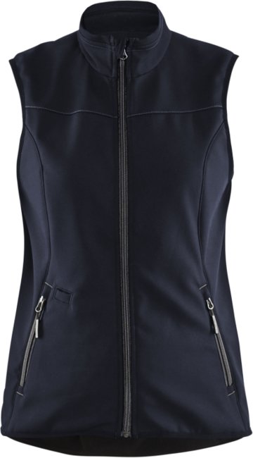 Blåkläder Dames softshell bodywarmer 38512516 Donker marineblauw/Zwart