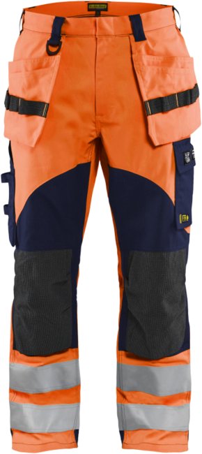 Blåkläder Multinorm inherent werkbroek 15891513 High-Vis Oranje/Marineblauw