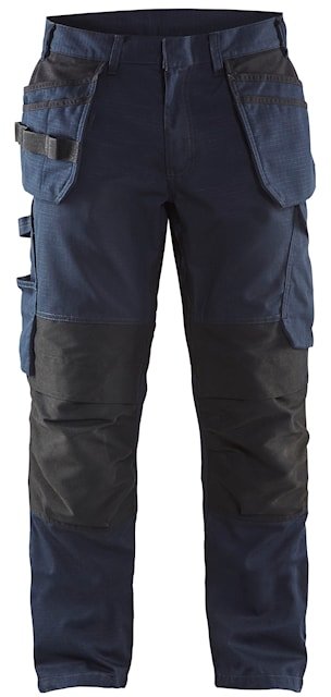 Blåkläder Service werkbroek met stretch en spijkerzakken 14961330 Donker marineblauw/Zwart