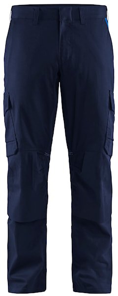 Blåkläder Industrie werkbroek stretch met kniezakken 14481832 Marineblauw/Korenblauw