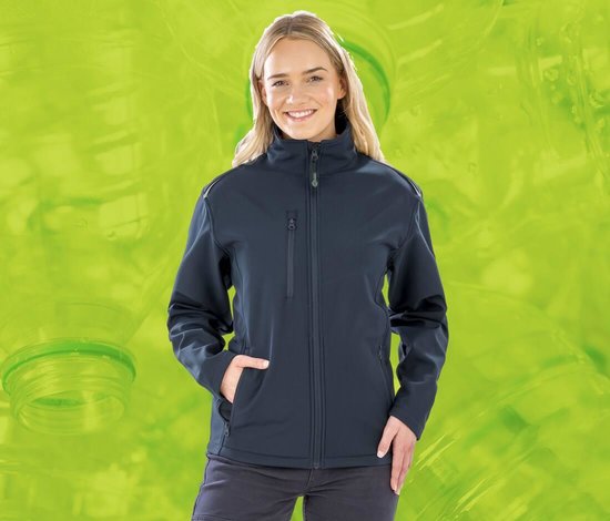 RESULT - WOMENS RECYCLED 3-LAYER PRINTABLE SOFTSHELL JACKET