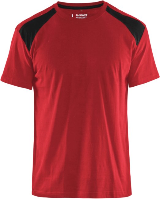 Blåkläder T-Shirt bicolour 33791042 Rood/Zwart