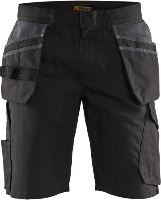 Blåkläder Service short met spijkerzakken 14941330 Zwart/Donkergrijs