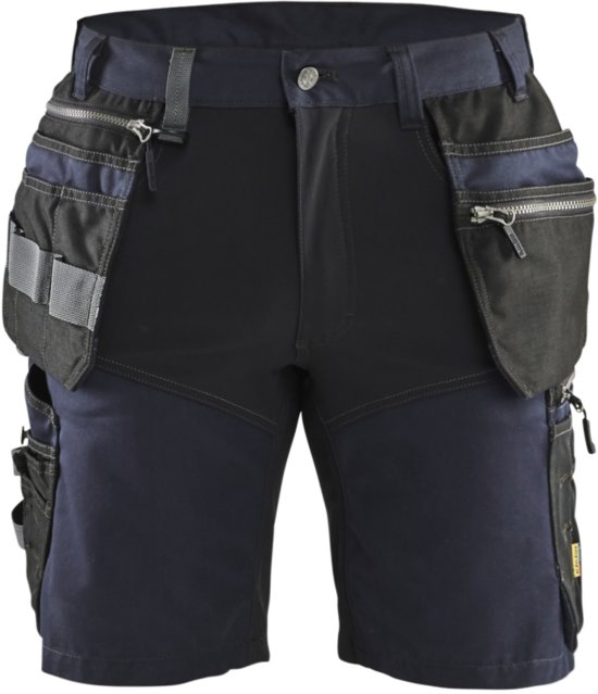 Blåkläder Short met stretch 15981860 Donker marineblauw/Zwart