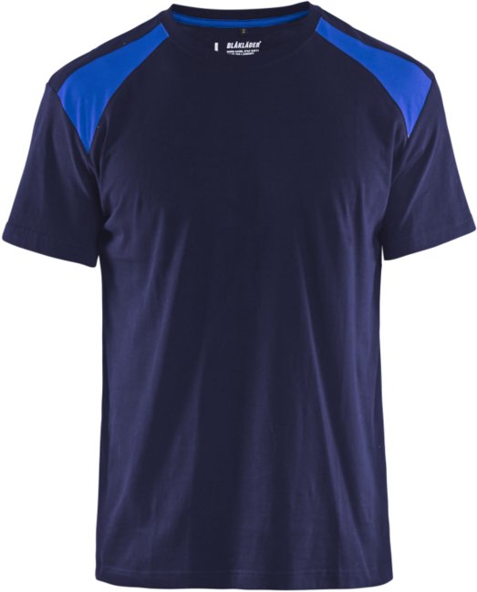 Blåkläder T-Shirt bicolour 33791042 Marineblauw/Korenblauw