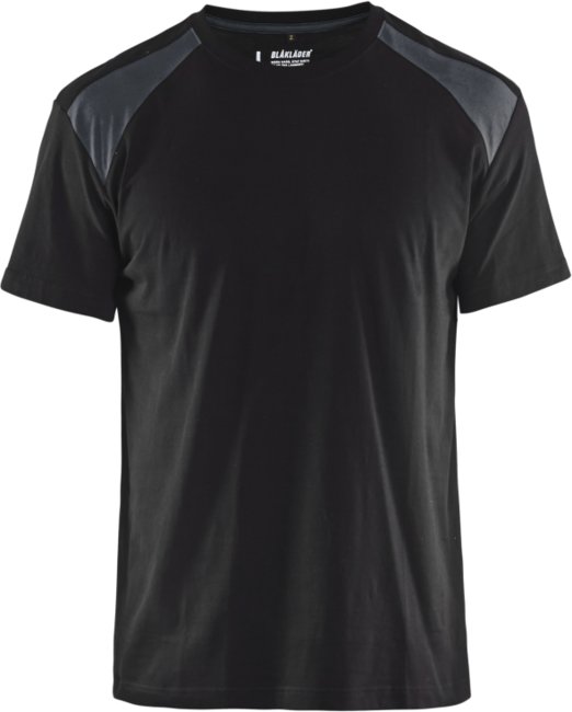 Blåkläder T-Shirt bicolour 33791042 Zwart/Donkergrijs