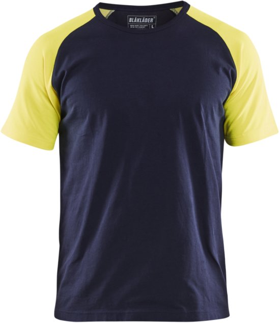 Blåkläder T-Shirt 35151030 Marine/High-Vis Geel