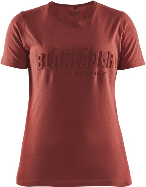 Blåkläder Dames T-Shirt 3D 34311042 Gebrand rood