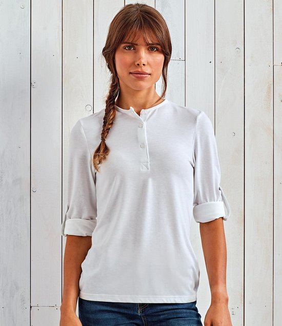 Premier - Ladies Long John Roll Sleeve T-Shirt