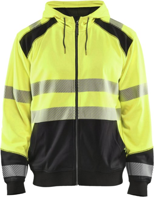 Blåkläder Hooded Sweatshirt High-Vis 35462528 High-Vis Geel/Zwart