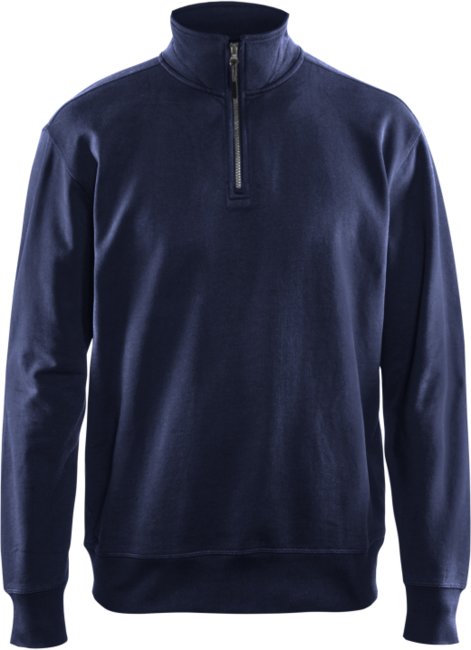 Blåkläder Sweatshirt met halve rits 33691158 Marineblauw