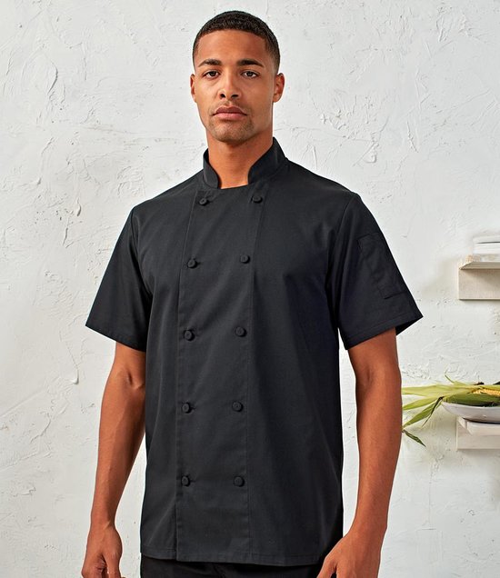Premier - Coolchecker® Short Sleeve Chef's Jacket