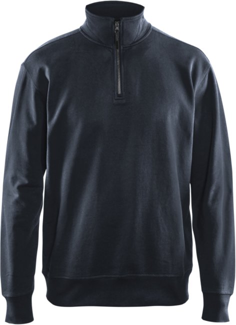 Blåkläder Sweatshirt met halve rits 33691158 Donker marineblauw