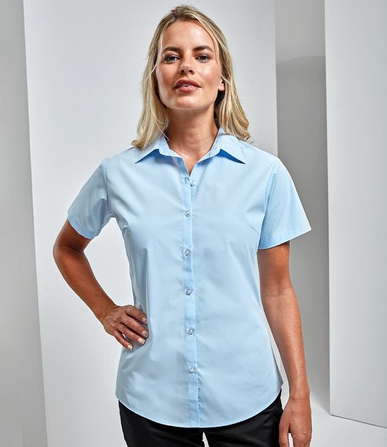 Premier - Ladies Supreme Short Sleeve Poplin Shirt