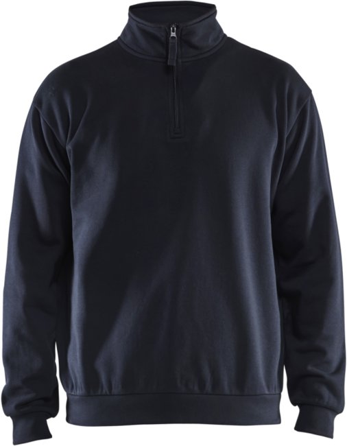 Blåkläder Sweatshirt met halve rits 35871169 Donker marineblauw