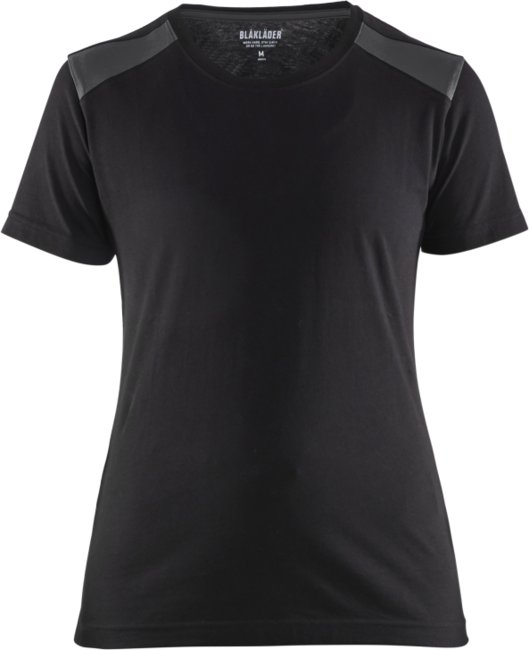 Blåkläder Dames T-Shirt 34791042 Zwart/Donkergrijs