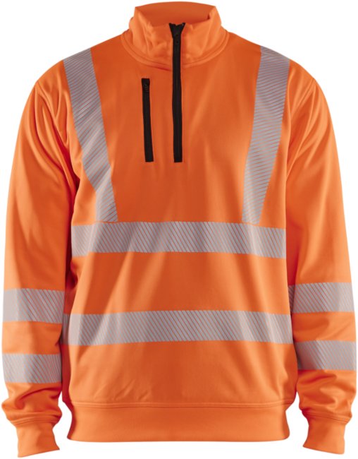 Blåkläder High-Vis Sweatshirt halve rits 35642538 High-Vis Oranje