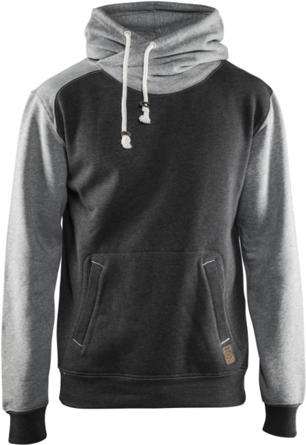 Blåkläder Hooded Sweatshirt 33991157 Zwart melange/Grijs