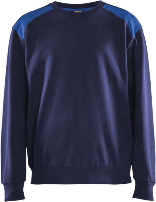 Blåkläder Sweatshirt bicolour 35801158 Marineblauw/Korenblauw