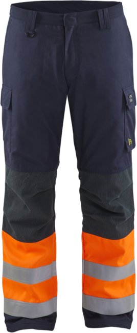 Blåkläder Multinorm winterwerkbroek 18691513 Marineblauw/Oranje