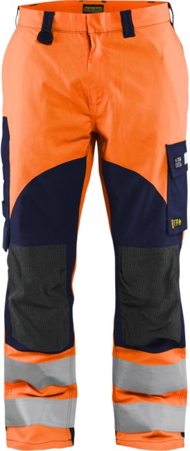 Blåkläder Multinorm inherent werkbroek 15881513 High-Vis Oranje/Marineblauw