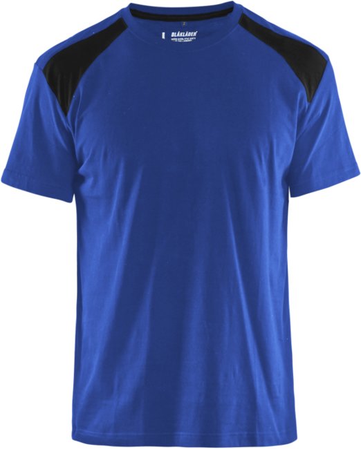Blåkläder T-Shirt bicolour 33791042 Korenblauw/Zwart