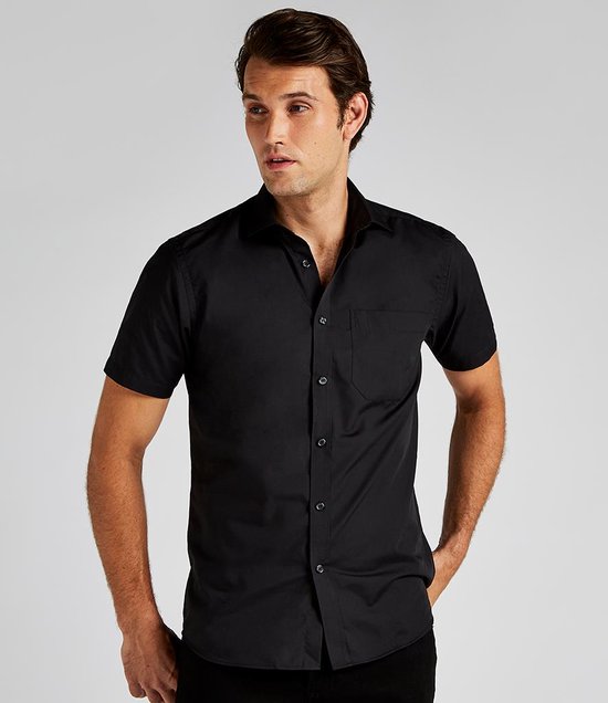 Kustom Kit - Short Sleeve Tailored Poplin Shirt