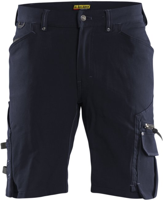 Blåkläder Short 4-weg stretch X1900 zonder spijkerzakken 19871644 Donker marineblauw/Zwart
