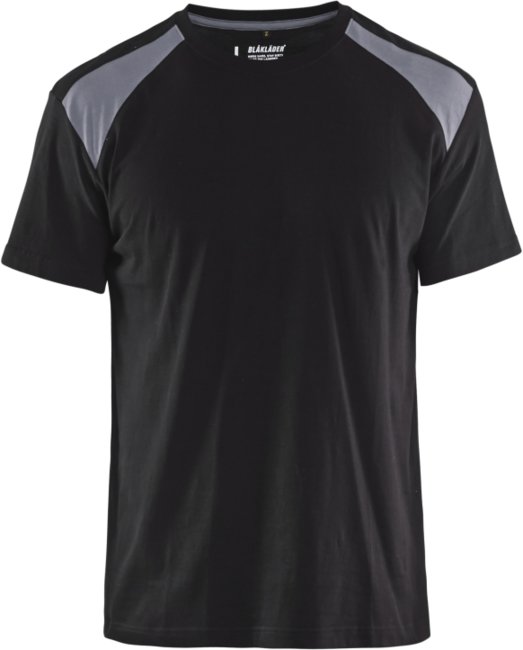 Blåkläder T-Shirt bicolour 33791042 Zwart/Grijs