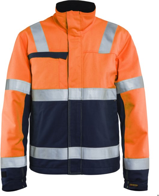 Blåkläder Multinorm winterjas 40691513 High-Vis Oranje/Marineblauw