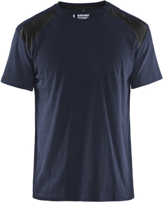 Blåkläder T-Shirt bicolour 33791042 Donker marineblauw/Zwart