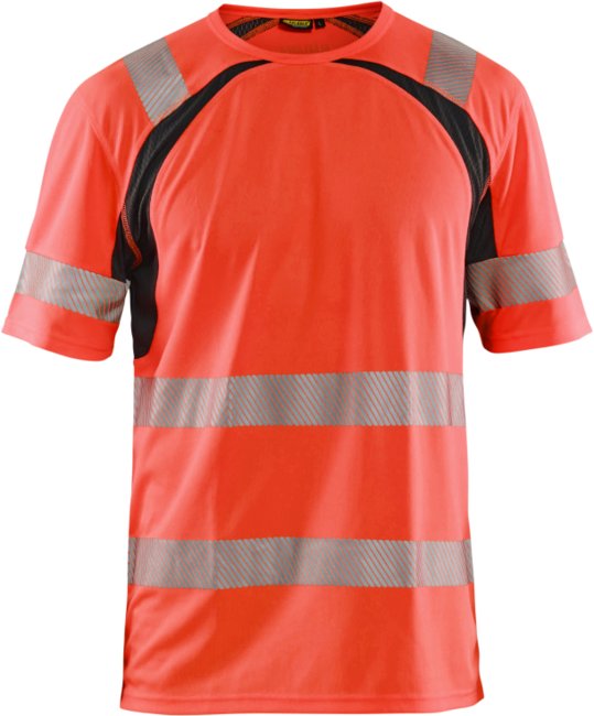 Blåkläder UV-T-Shirt High-Vis 33971013 High-Vis Rood/Zwart