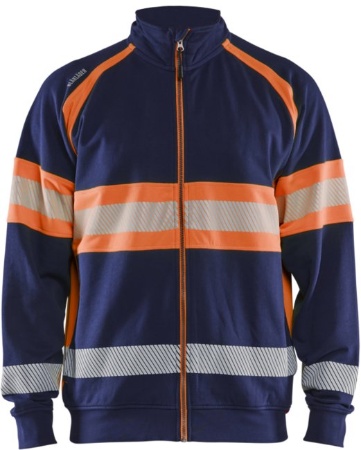 Blåkläder High-Vis sweater 35511158 Marineblauw/Oranje
