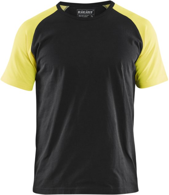 Blåkläder T-Shirt 35151030 Zwart/High-Vis Geel