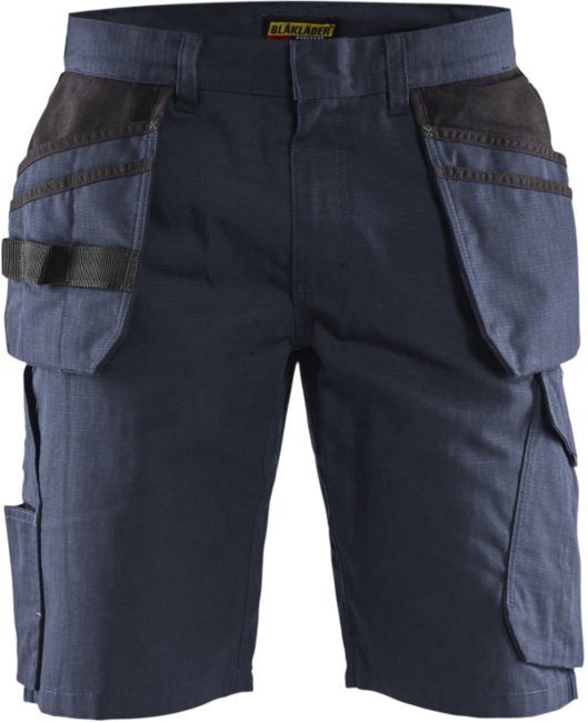 Blåkläder Service short met spijkerzakken 14941330 Donker marineblauw/Zwart