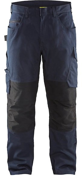 Blåkläder Service werkbroek met stretch zonder spijkerzakken 14951330 Donker marineblauw/Zwart