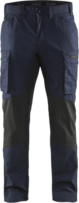 Blåkläder Service werkbroek met stretch 14591845 Donker marineblauw/Zwart