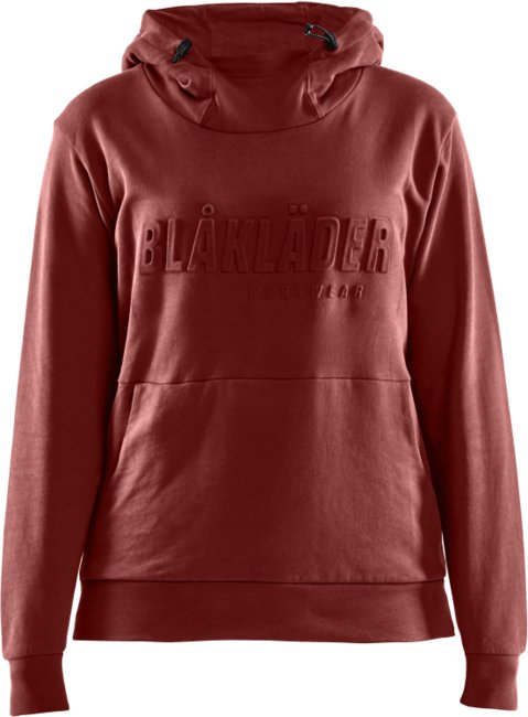 Blåkläder Dames hoodie 3D 35601158 Gebrand rood